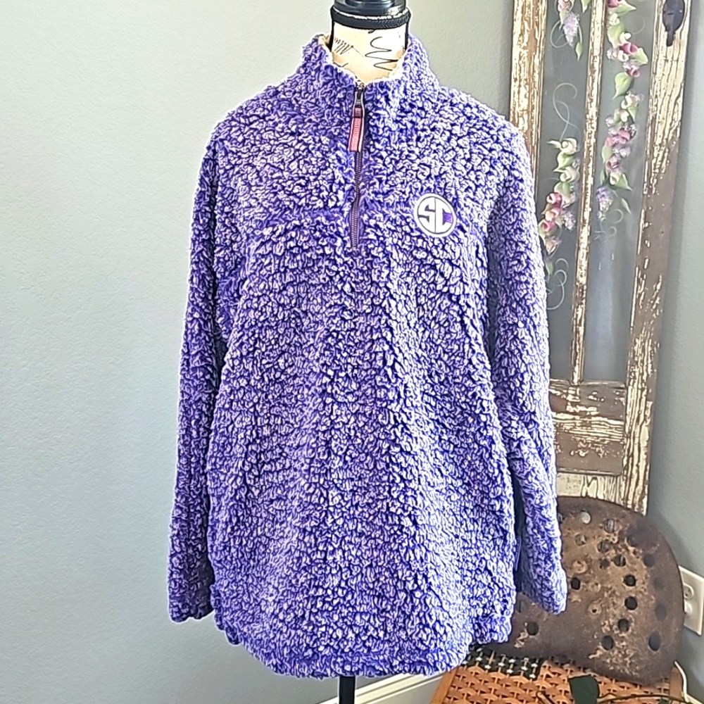 Super Cozy Live Oak Brand Fleece Pullover. NWOT. 3/4 ZIPPER. Size Med